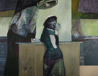 13 „Am Tresen“, 2006, Öl auf Leinwand, 145 cm x 175 cm // „At the Counter“, 2006, oil on canvas, 145 cm x 175 cm