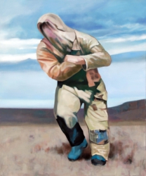 45 Pedestrian, 2015, Öl auf Leinwand 120 cm x 100 cm // Pedestrian, 2015, oil on canvas 120 cm x 100 cm